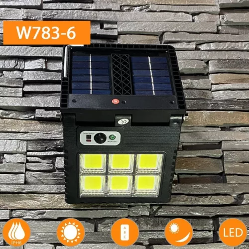 Dupla napelemes LED reflektor mozgásérzékelővel és távirányítóval, 3 üzemmód