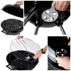 Grill Master faszenes kerti grill fedéllel - mobil, kerekes kivitel extra tároló