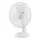 Asztali ventilátor Zelux 30 cm átmérővel, 3 fokozat, oszcilláló, fehér színben