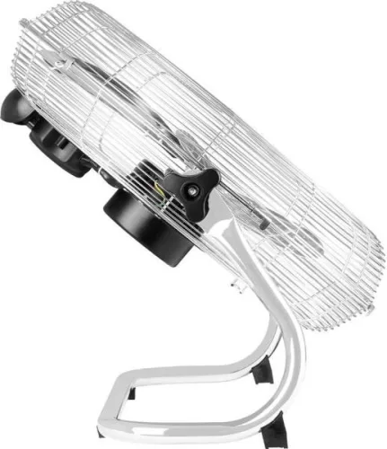 Padlóventilátor 100W nemesacél kivitelben 45 cm átmérő, 3 fokozat, csendes,