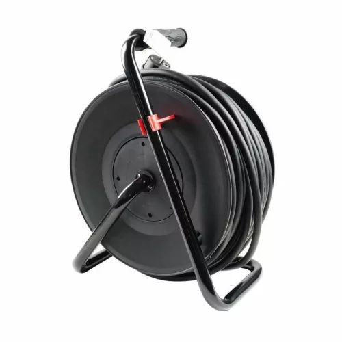 Technik ipari kábeldob 50m, 4 aljzat, 16A, IP44, kábel H07RN-F 3x1,5mm2