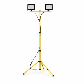   Állványos LED reflektor szett 2x30W, 13200 lm, 4000K, IP65, állítható tripod
