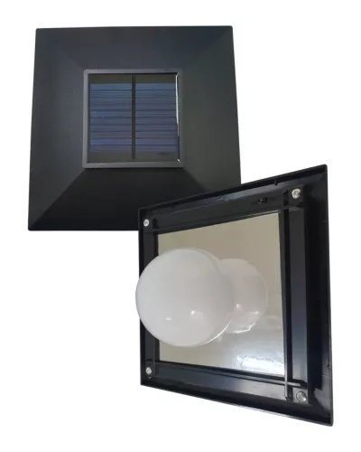 Napelemes kerti kandeláber LED állólámpa 177 cm, fényérzékelős, meleg fehér