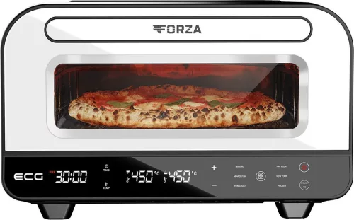 Forza Professzionális Pizzasütő Otthonra, 450 °C, 5 automata program, 1850W,