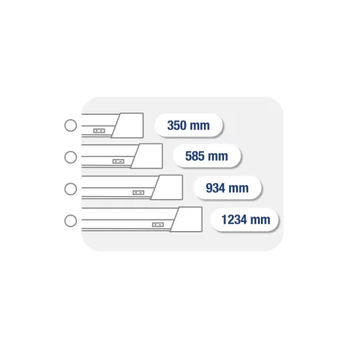 LED slim lámpa kapcsolóval 10W, 60 cm, 1200 lm, 4000K, IP20 mennyezeti LED lámpa