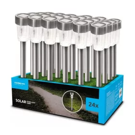   Modee LED szolár kerti leszúrható lámpa inox kivitelben – 31 cm