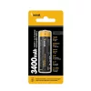 18650 Li-ion akkumulátor 3400 mAh, 3.7V, védett, button top újratölthető elem