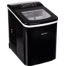  Elektromos jégkészítő 12 kg/24h, gyors jég adagoló, LCD, időzítő, fekete inox