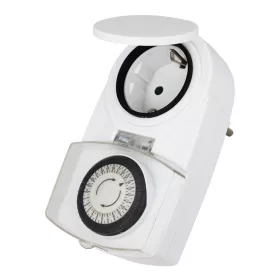   Mechanikus napi időkapcsoló, 24 órás programozás, 16A, 3500W, IP44