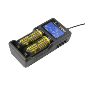 XTAR VC2 akkumulátor 2db lithium akku töltésére