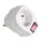 1 utas adapter + kapcsoló, fehér / 1 way adapter with switch, white