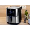 Air Fryer 8 Liter XXXL, Forrólevegős Fritőz Kijelzővel, INOX -1800W