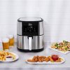 Air Fryer 8 Liter XXXL, Forrólevegős Fritőz Kijelzővel, INOX -1800W