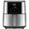 Air Fryer 8 Liter XXL kivehető kosár Forrólevegős Fritőz Kijelzővel, INOX, 1800W