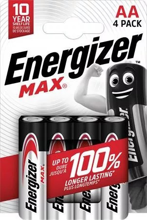 Energizer MAX AA Tartós Ceruza elem LR6 B4