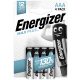 Energizer Max PLUS AAA tartós Mikro Ceruza elem LR03 B4