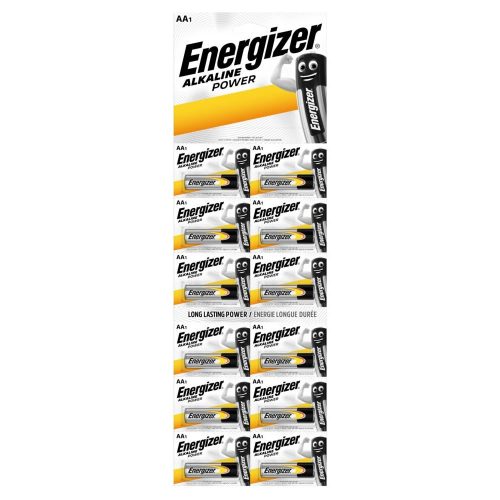 Energizer Alkaline Power AA Tartós Ceruza LR6 B12 Kartella