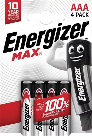 Energizer MAX Tartós AAA Mikro Elem LR03 B4