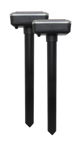 Napelemes rágcsálóriasztó 2 db - ultrahangos, IP65, nagy lefedettség, 30 m táv