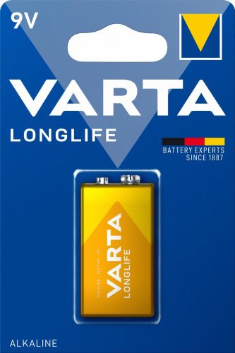 VARTA Longlife Alkáli 9V Tartós Elem B1