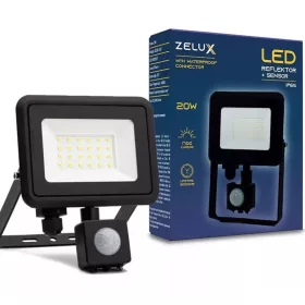 Zelux Led Reflektor 10W NW 4000K Mozgásérzékelos PIR