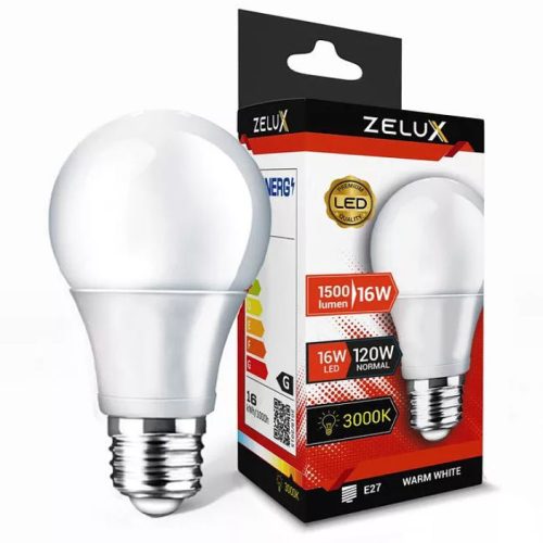 Zelux Led Globe A70 16W E27 3000K Gömb izzó