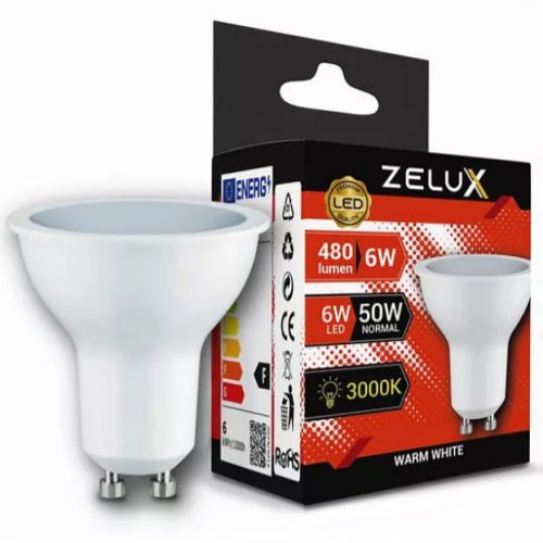 Zelux Led Spot Gu10 6W 3000K