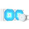 ID-Cooling CPU Water Cooler - AURAFLOW X 240 EVO SNOW (18-35,2dB; max. 126,57 m3/h; 2x12cm, RGB LED)