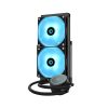 ID-Cooling CPU Water Cooler - AURAFLOW X 240 EVO (18-35,2dB; max. 126,57 m3/h; 2x12cm, RGB LED)