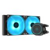 ID-Cooling CPU Water Cooler - AURAFLOW X 240 EVO (18-35,2dB; max. 126,57 m3/h; 2x12cm, RGB LED)