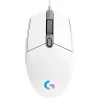 Logitech Egér - G102 Lightsync (Vezetékes, Gaming, Optikai, USB, 8000 DPI, fehér)