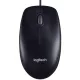 Logitech Egér - M100 (Vezetékes, Optikai, USB, 1000 DPI, fekete)