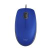 Logitech Egér - M110 (Vezetékes, Optikai, USB, 1000 DPI, kék)