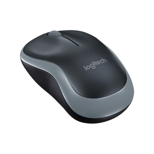 Logitech Egér - M185 (Vezeték nélküli, Optikai, Notebook, 1000 DPI, szürke)