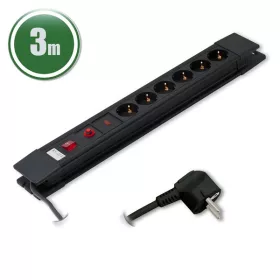   Delight túlfeszültségvédő - 20249 (túláram elleni védelem, 6-os elosztó, kapcsolóval, 3m)