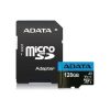 ADATA MicroSD kártya - 128GB microSDXC UHS-I Class10 A1 V10 (R/W: 100/25 MB/s) + adapter