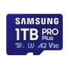 Samsung MicroSD kártya - 1TB MB-MD1T0SB/WW (PRO PLUS kártyaolvasóval, microSDXC, UHS-I, R180/W130, adapter, 1TB)