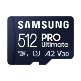   Samsung MicroSD kártya - 512GB MB-MY512SB/WW (PRO Ultimate kártyaolvasóval, Class10, R200/W130, 512GB)