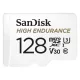 SanDisk MicroSD kártya - 128GB microSDXC High Endurance (100 MB/s, Class 10 U3, V30) + adapter