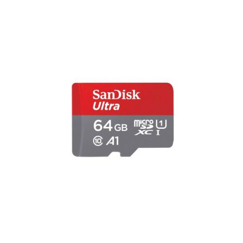 SanDisk MicroSD kártya - 64GB Ultra Android (140MB/s, Class 10 UHS-I, A1) + adapter