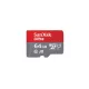SanDisk MicroSD kártya - 64GB microSDXC Ultra Android (140MB/s, Class 10 UHS-I, A1) + adapter