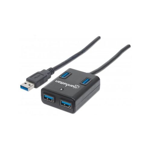 Manhattan USB HUB - USB 3.0-ról  4db USB 3.0-ra