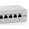 Equip Patch Panel - 227308 (8 port, Cat5e, 1U, árnyékolt, szürke)