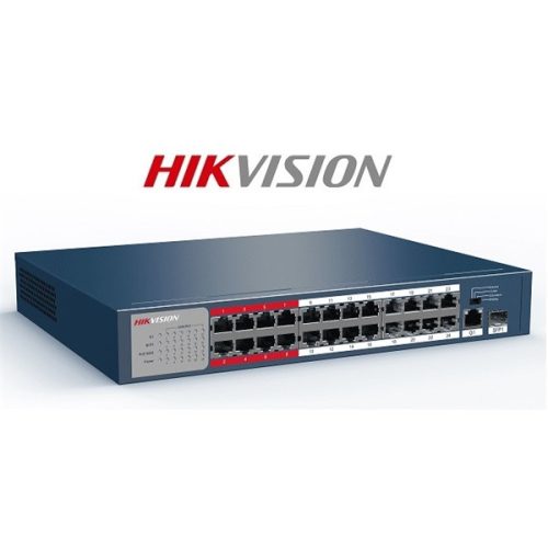 Hikvision Switch PoE - DS-3E0326P-E/M (24 port 100Mbps, 225W, 1 port 1000Mbps combo, L2)