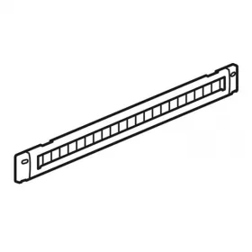   Legrand vízszintes fésűs rendező panel - 1U, 19", átmenő kivágással, gyorspánttal rögzítés, acél, LCS2