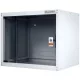 Legrand Rackszekrény - 19" fali kivitel (7U, 405x600x450, szürke,egyrekeszes, üvegajtós, készre szerelt, max.65 kg)
