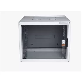   Legrand Rackszekrény - 19" fali kivitel (9U, 495x600x450, szürke,egyrekeszes, üvegajtós, készre szerelt, max.65 kg)
