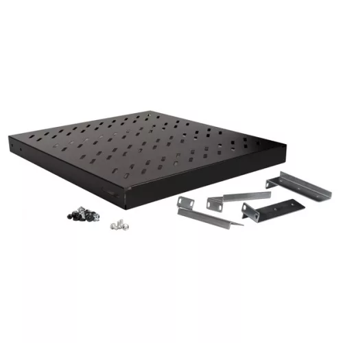 Equip Rackszekrény kiegészítő - EZVS-19-1-50-B (Fix polc, 19", 1U, Mélység: 800mm, fekete)