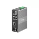 TP-Link Switch Industrial - IES206G (4x 1Gbps port; 1x Combo + 1x SFP port; DC 9.6-60V; DIN-sín)