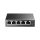 TP-Link Switch  PoE - TL-SG1005LP (5 port 1Gbps; 5/4 af PoE port; 40W)